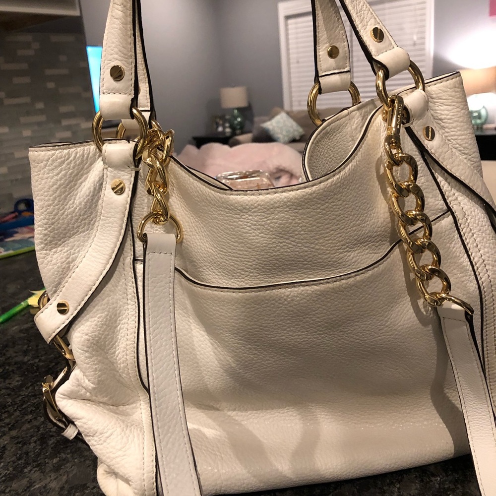 Michael Kors pebbled led leather satchel - Picture 2 of 4